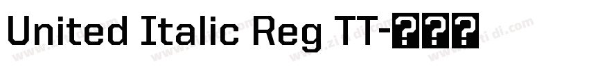 United Italic Reg TT字体转换